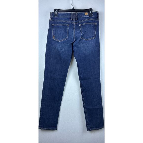 Kut From The Kloth Sz 4 Blue Whiskering Distressed Straight Katy Boyfriend Jean - Picture 2 of 8